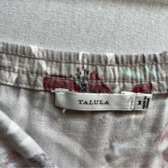 Talula Aritzia floral strapless jumpsuit Sz M - Picture 3 of 11